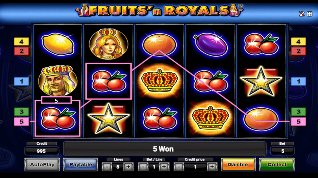 Игровой интерфейс Fruits And Royals 8
