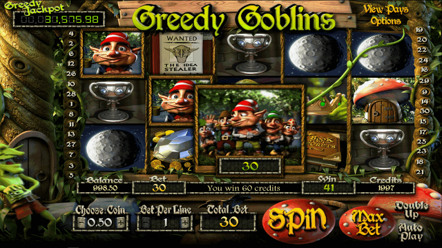 Игровой интерфейс Greedy Goblins 1