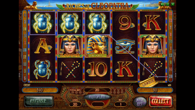 Бонусная игра Riches Of Cleopatra 2