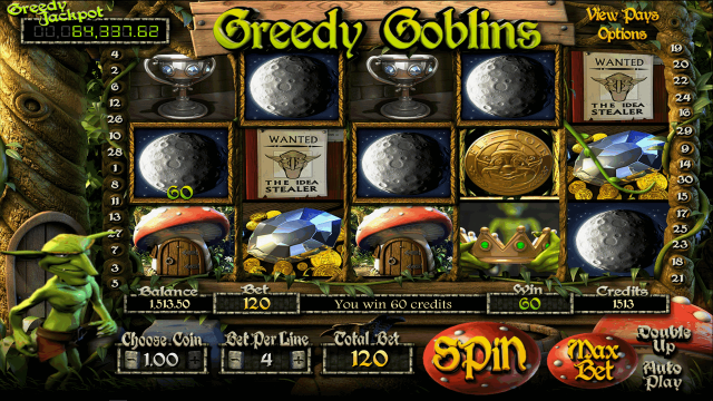 Бонусная игра Greedy Goblins 4