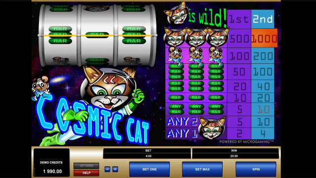 Бонусная игра Cosmic Cat 8