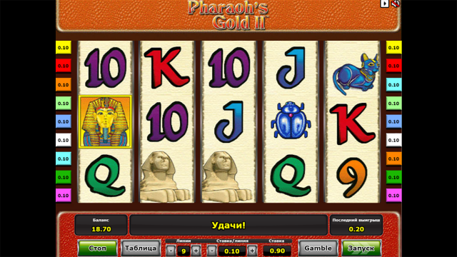 Бонусная игра Pharaoh's Gold II 7